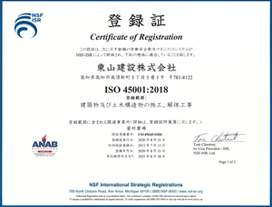 ISO45001：2018